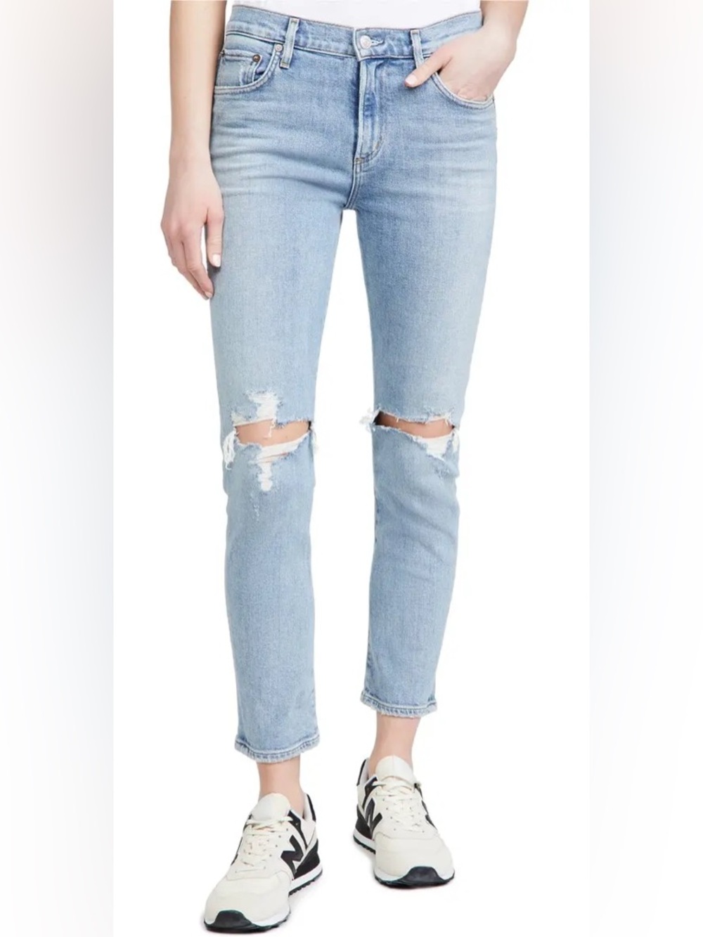 Agolde mid rise straight jeans